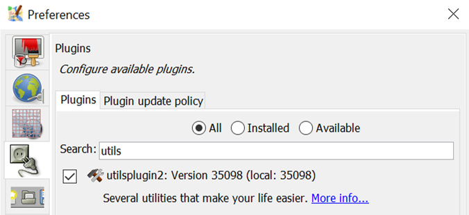 Activating plugin utilsplugins2