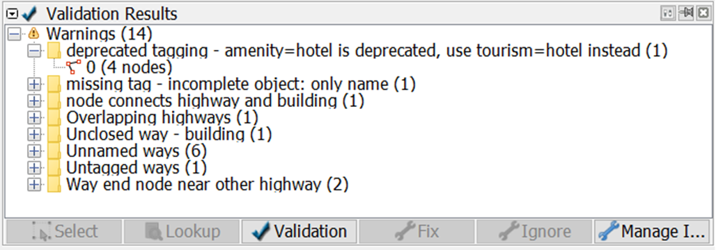 Deprecated tagging on Validation Results