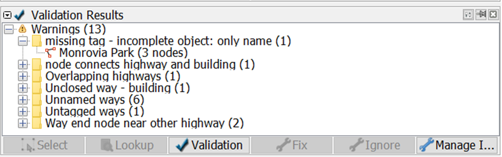 Missing tag on Validation Results