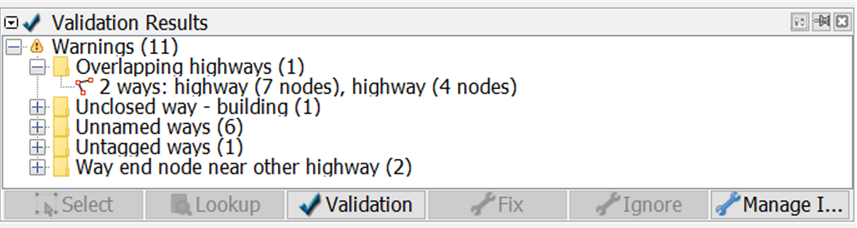 Overlapping highways on Validation Results