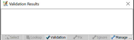 Validation results Windows